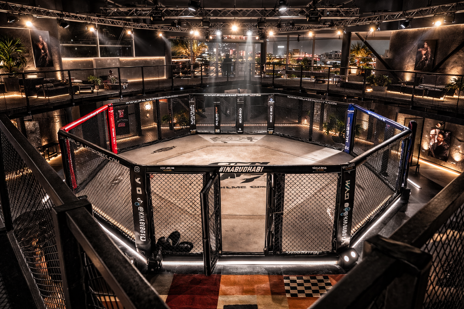 Khabib Gym West Yas Abu Dhabi reception area
